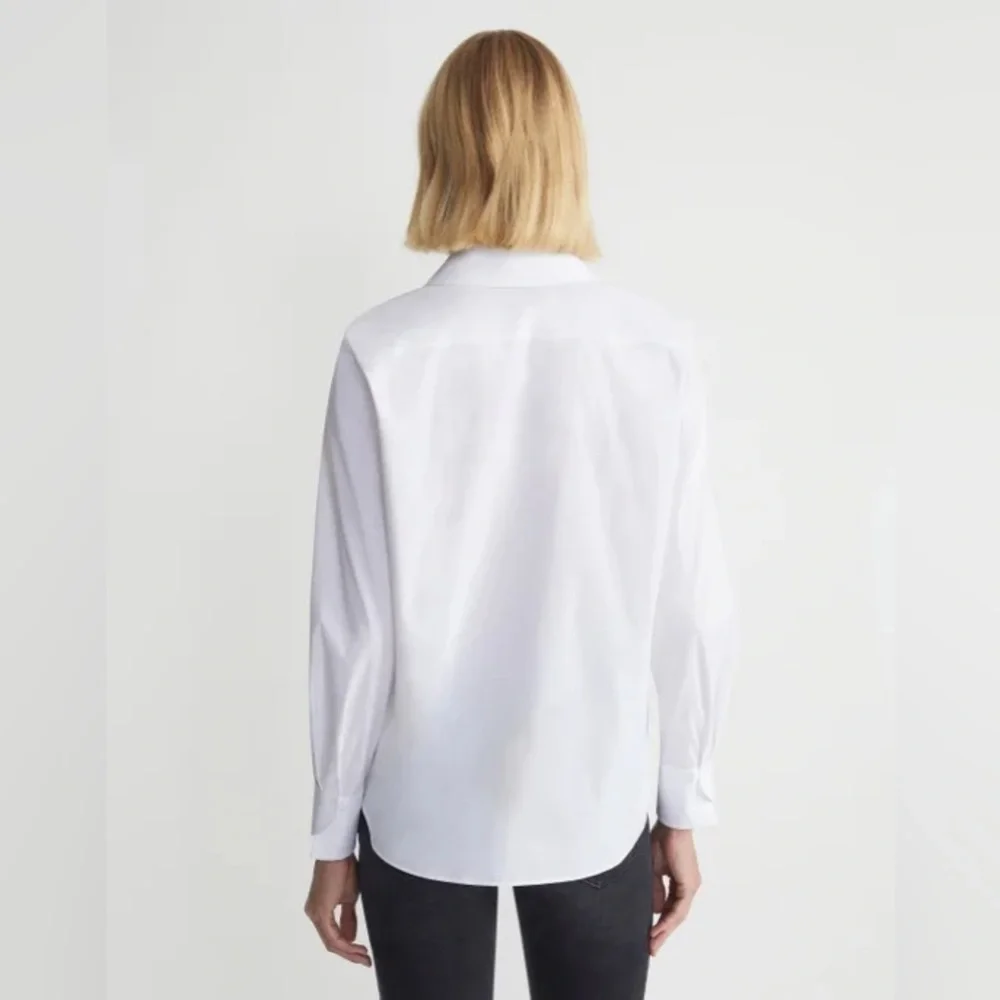 Lafayette 148 New York Stretch Cotton Straight Shirt - Picture 4 of 9
